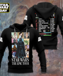 Star Wars Epic Tour Hoodie – Character Timeline Pullover for True Fans