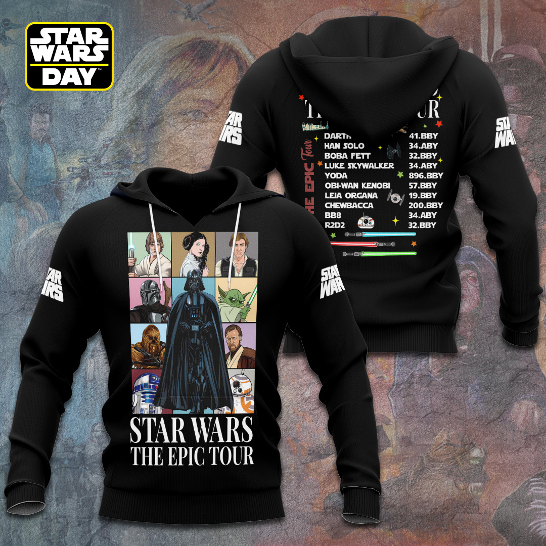 star wars epic tour hoodie character timeline pullover for true fans 1 jsagz