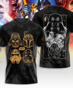 Star Wars Helmet Shirt – Vader, Boba Fett & Troopers Mask Art Tee