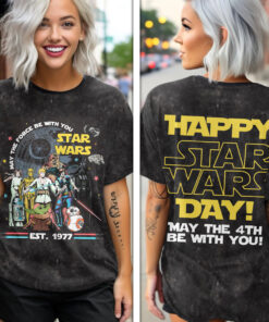 Star Wars May The 4th Be With You Shirt – Retro Characters Tee Est. 1977