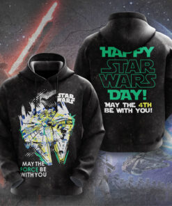 Star Wars Millennium Falcon May The 4th Be With You Shirt – Retro Star Wars Day Tee