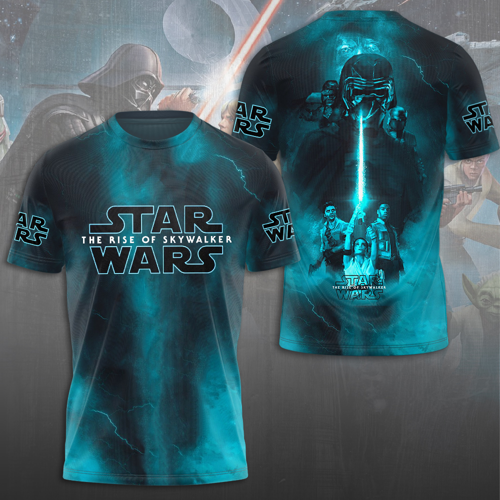star wars the rise of skywalker shirt galactic storm blue 3d tee 1 8gcl2