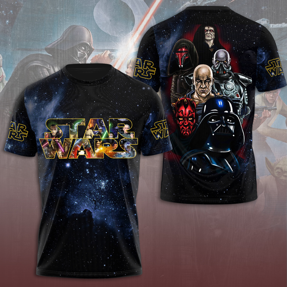 star wars villains shirt darth vader maul sith lords galaxy tee 1 tzme8