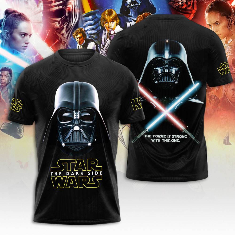 the dark side star wars shirt darth vader tee with lightsabers quote 1 j38m3