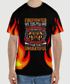 volunteer firefighter hoodie bulldog fire rescue pullover first in last out 2 disja