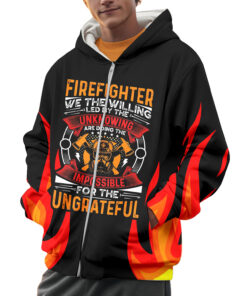 volunteer firefighter hoodie bulldog fire rescue pullover first in last out 6 bpvbw