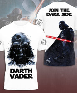 White Darth Vader Shirt – Join the Dark Side Star Wars Tee for Fans