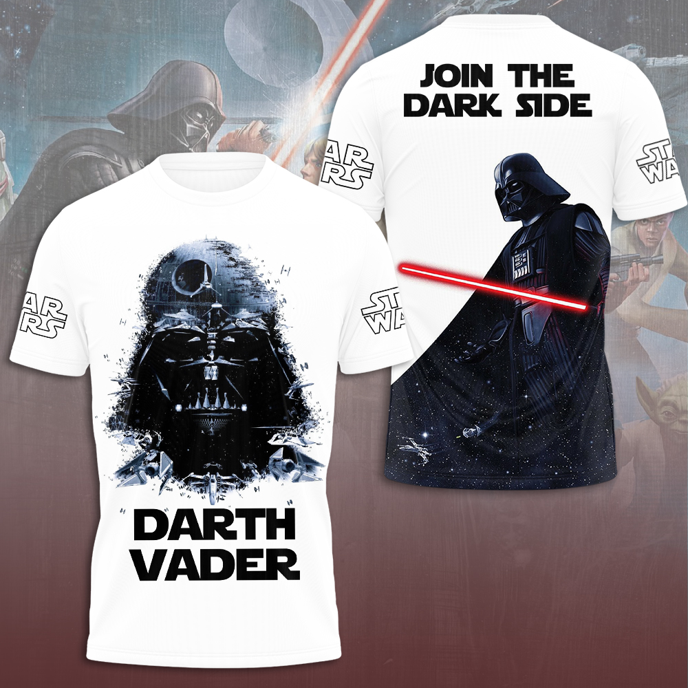 white darth vader shirt join the dark side star wars tee for fans 1 wgb60