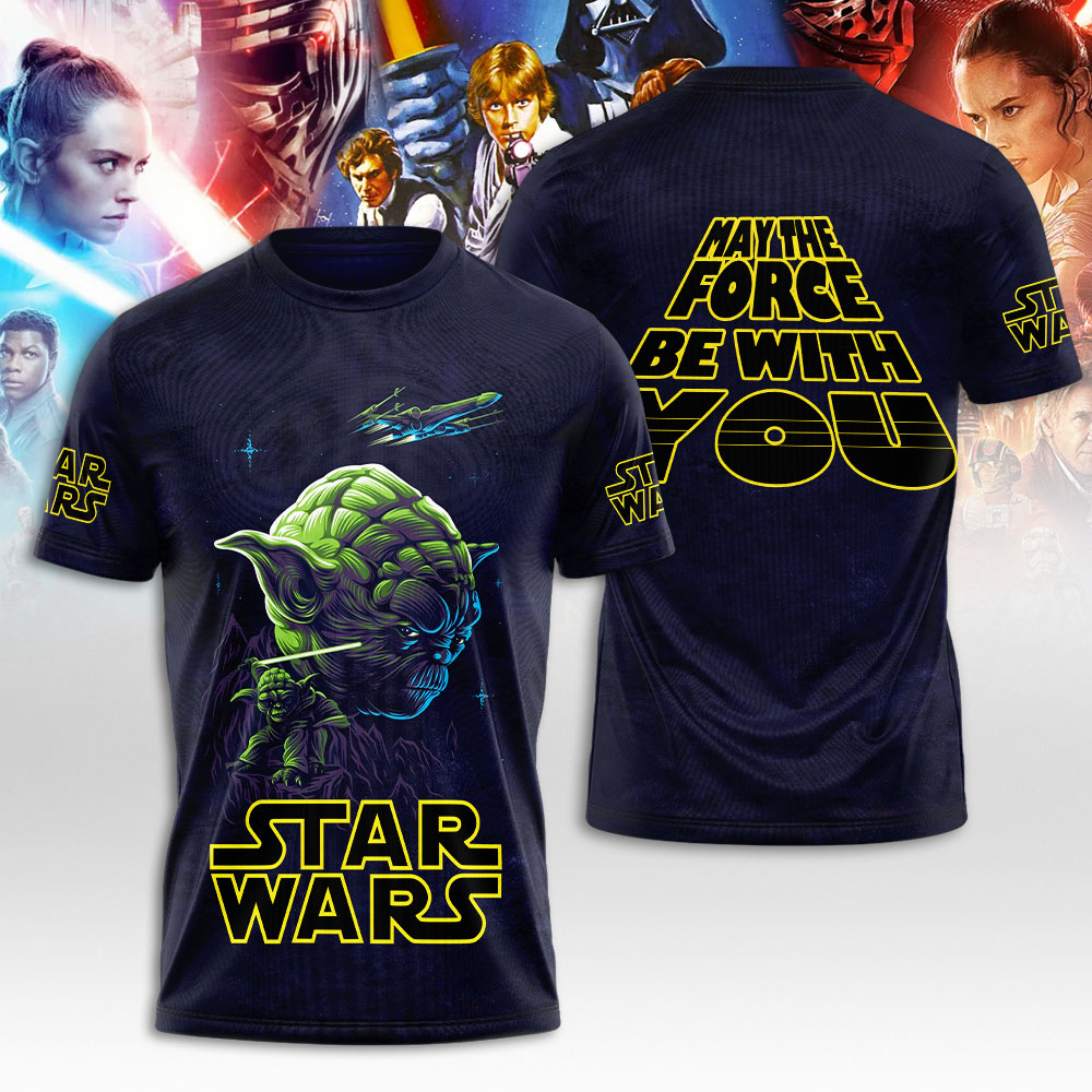 yoda star wars shirt may the force be with you jedi master tee 1