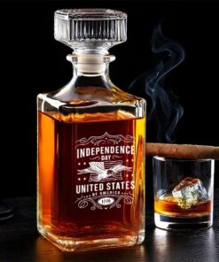 1776 Independence Day Decanter – Patriotic Whiskey Gift