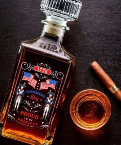 1776 whiskey decanter proud american independence gift 5 y1as6