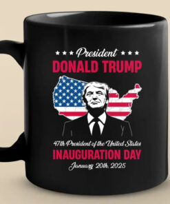 47th President Patriotic Coffee Cup USA Flag Design