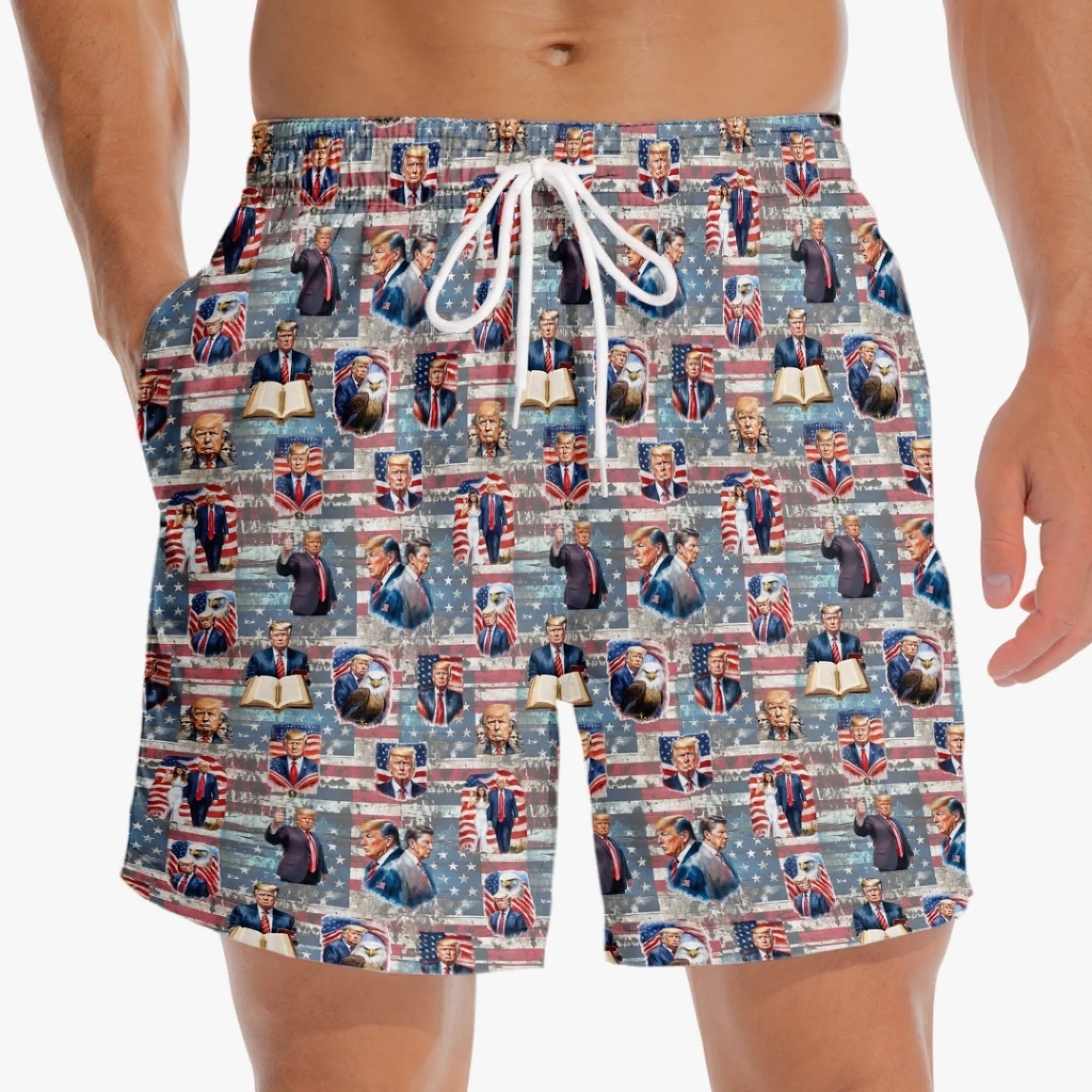 american hero trump swim shorts patriotic founding fathers freedom beach trunks for men 1 hrbm9