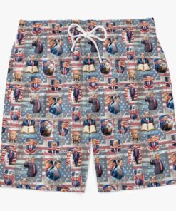 american hero trump swim shorts patriotic founding fathers freedom beach trunks for men 3 xuwxz