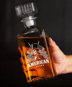 american legend whiskey decanter patriotic skeleton bottle 4 tuxmf