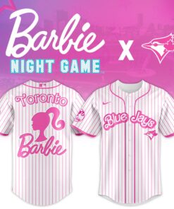 Barbie x Blue Jays Jersey 2025 Pink Baseball Shirt for Fans