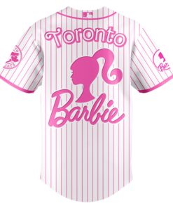 barbie x blue jays jersey 2025 pink baseball shirt for fans 3 wnrt3