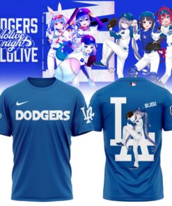 Bijou Dodgers Blue Shirt – Hololive VTuber Baseball Tee for Anime & LA Fans