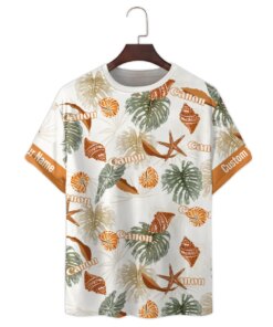canon beach hawaiian shirt custom tropical summer tee with seashells starfish 3 t89rs