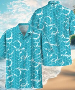 Canon Bubble Wave Hawaiian Shirt – Custom Aqua Ocean Summer Button-Up