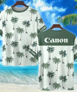 Canon Palm Tree Hawaiian Shirt – Custom Tropical Beach Shirt for Summer Vibes