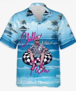 chillin like a felon trump shirt retro floatie tropical hawaiian shirt 5 w9jxx