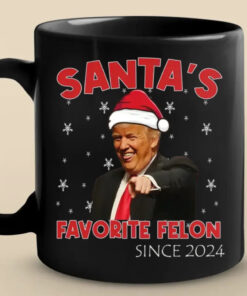 Convicted but Festive – Political Christmas Coffee Cup