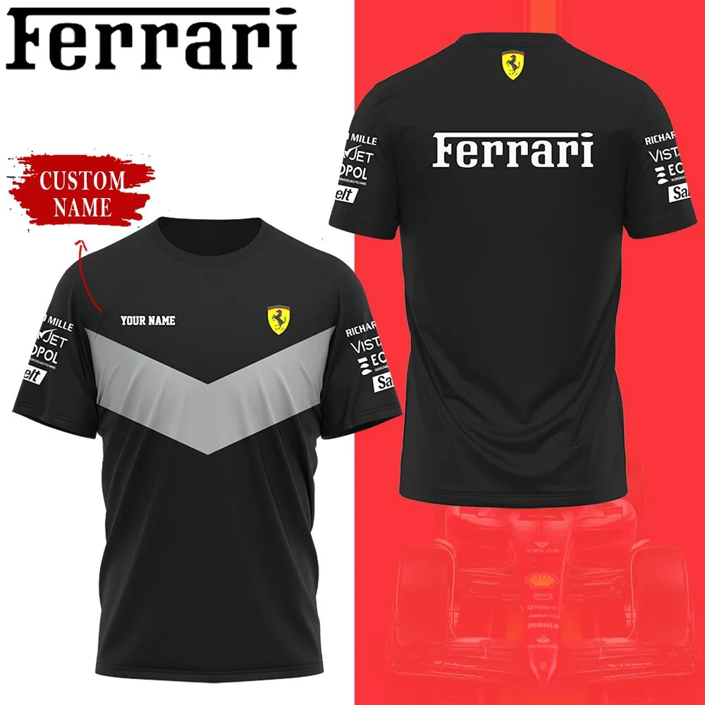 custom ferrari t shirt mens f1 racing team tee lil4d