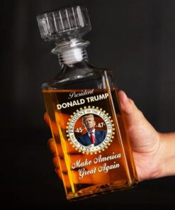 donald trump 4547 whiskey decanter maga patriotic gift usa 5 6smot
