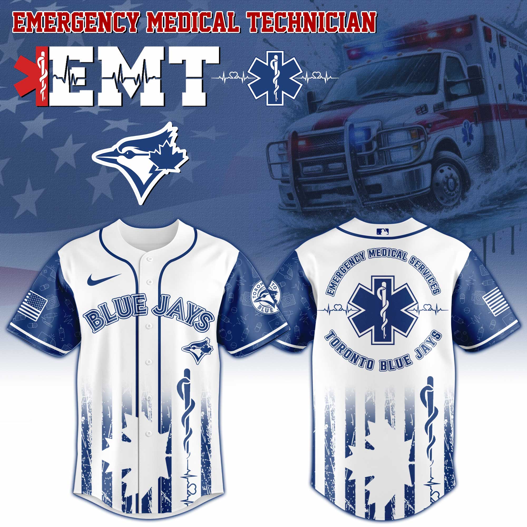 emt x blue jays jersey 2025 medical services appreciation shirt 1 rww7f