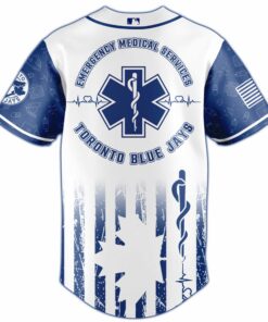 emt x blue jays jersey 2025 medical services appreciation shirt 3 4sski
