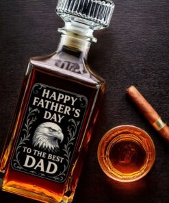 Father’s Day Whiskey Decanter – Best Dad Patriotic Gift