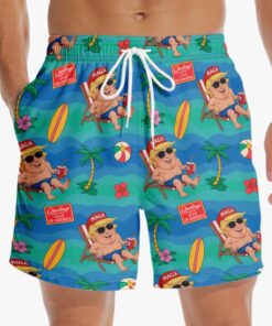 Funny Trump Beach Shorts – MAGA Gulf of America Swim Trunks for Men
