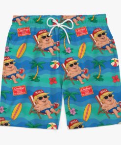 funny trump beach shorts maga gulf of america swim trunks for men 5 v5c8v