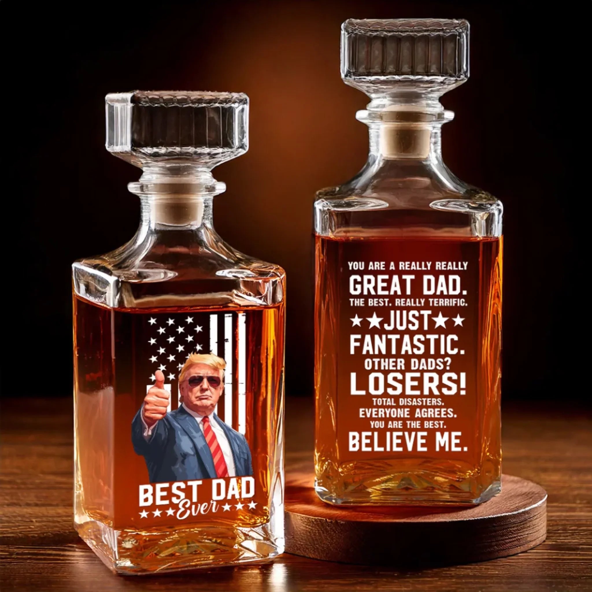 funny trump dad decanter best fathers day whiskey gift 1 hmjld