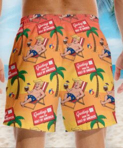 funny trump vacation swim shorts greetings from the gulf of america beach trunks for men 4 dkl7c
