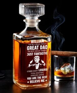 Great Dad Trump Whiskey Decanter – Funny Father's Day Gift