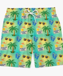 greetings from the gulf of america swim shorts colorful tropical beach trunks for men 5 p394p