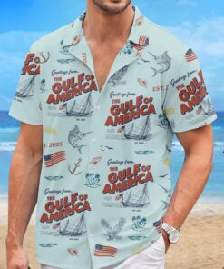 gulf of america 2025 shirt vintage patriotic nautical hawaiian shirt 4 a3zea