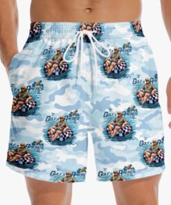 Gulf of America Float Shorts – Funny Camo Patriotic Swim Trunks for Men