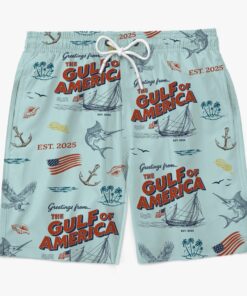 gulf of america nautical swim shorts vintage sailing beach trunks for men 5 vazmy