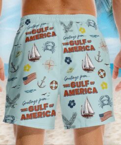 gulf of america retro nautical swim shorts patriotic sailing inspired beach trunks for men 4 ggtf5