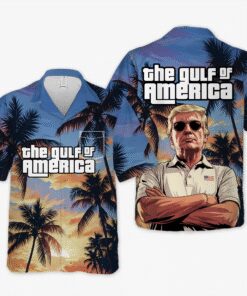 gulf of america trump hawaiian shirt sunset palm gta style shirt 5 cqclj