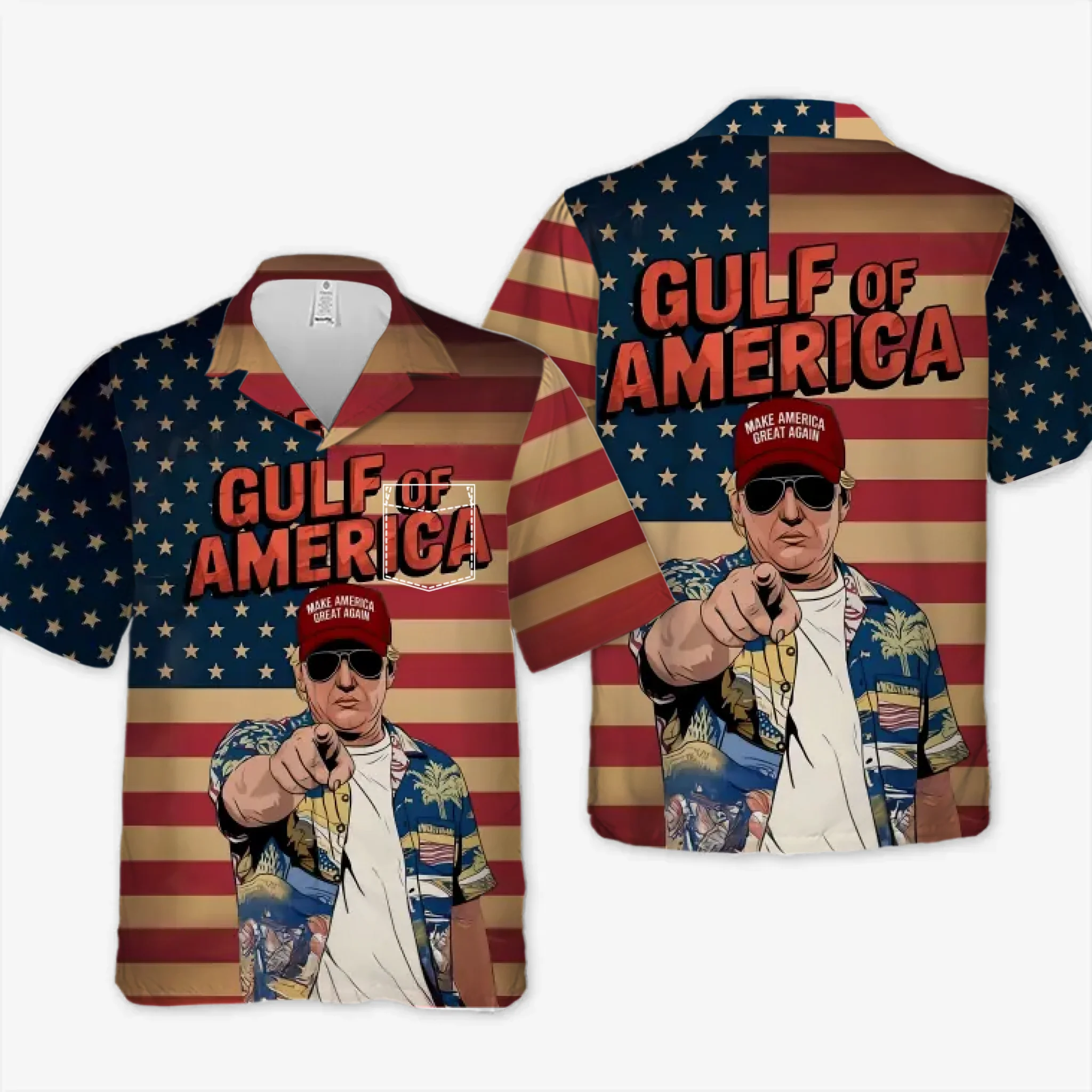 gulf of america trump shirt maga patriotic usa flag hawaiian shirt 1 rayld