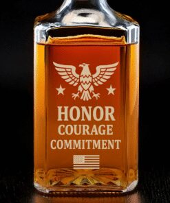 honor courage commitment whiskey decanter patriotic military gift 5 kx9o8