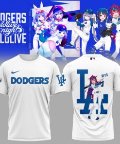 IRyS Dodgers White Shirt – Hololive VTuber Baseball Tee for Anime & LA Dodgers Fans