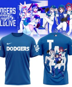 IRyS Ina’nis Bijou Dodgers Shirt – Hololive VTuber Trio Tee for Anime & LA Dodgers Fans