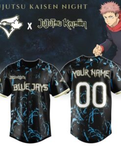 Jujutsu Kaisen x Blue Jays Jersey – Anime Baseball Shirt for MLB Fans