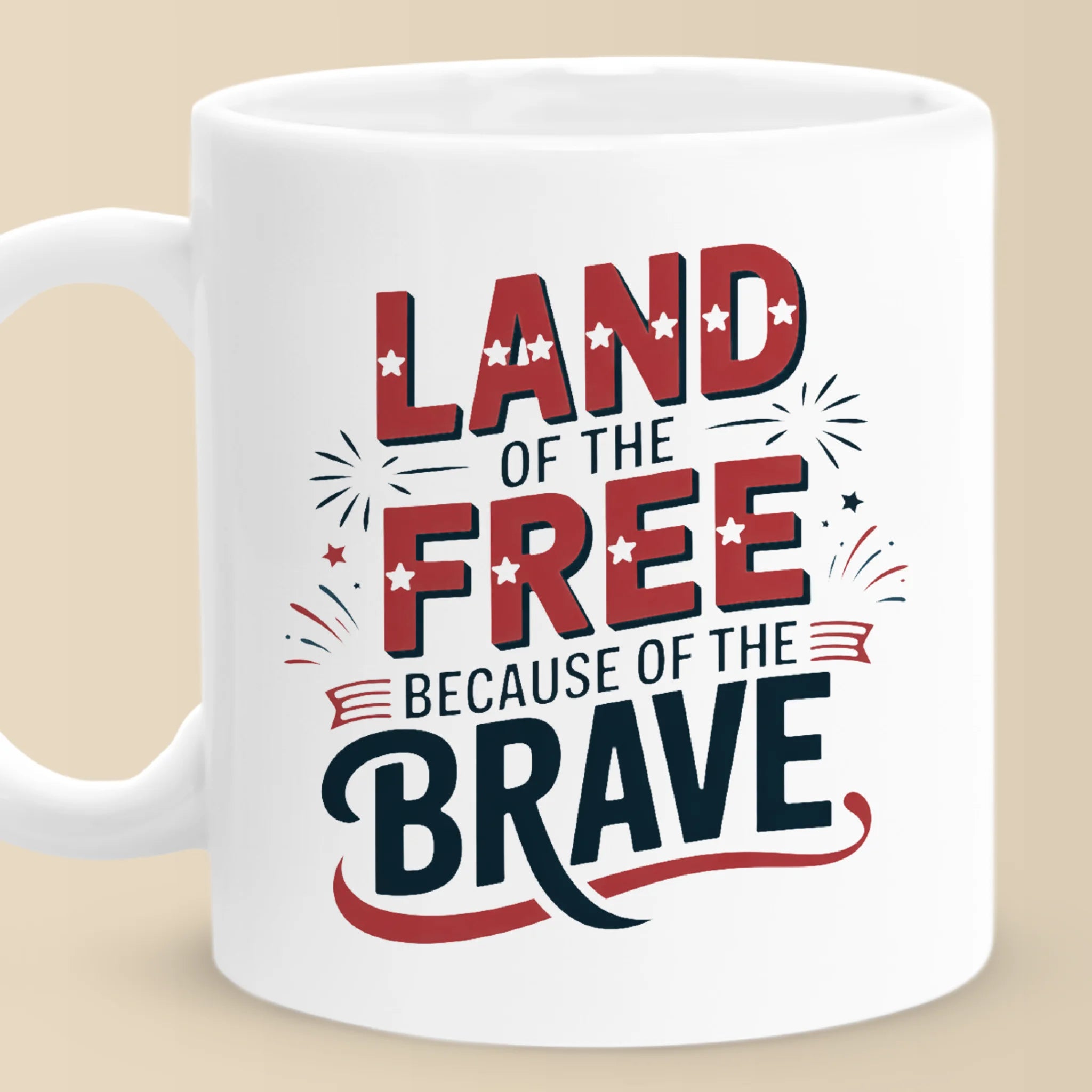 land of the free mug patriotic coffee cup for veterans 4th of july and military gifts 1 bfwdp