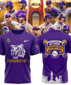 LSU Tigers National Champions Shirt 2025 – NCAA Baseball Geauxmaha Tee